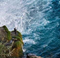 3rd Club PDI’s Fishing at the Foot of the Fall – Helen Hamill